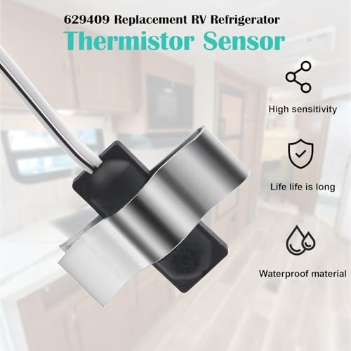 629409 Rv Refrigerator Sensor for Norcold Thermistor Replacement, Kit Includes