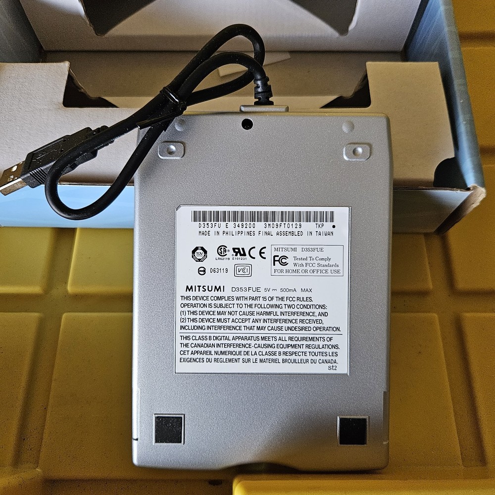 Mitsumi External USB Floppy Disc Drive Computer D353FUE