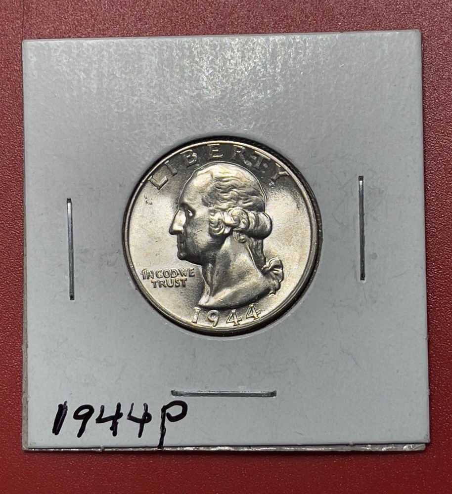 1944 P Washington Silver Quarter, Choice to Gem Uncirculated.