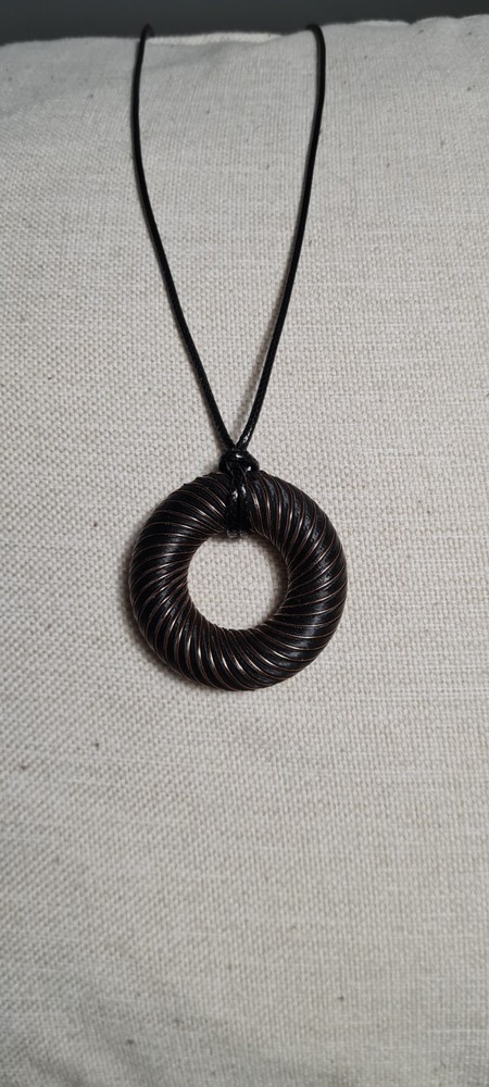 Rodin coil necklace (Black)