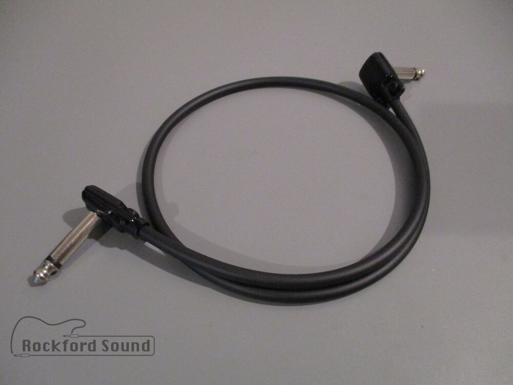 Mogami W2319 & Squareplug SP500BK Patch Cable - 1/4" Right angle to Right Angle