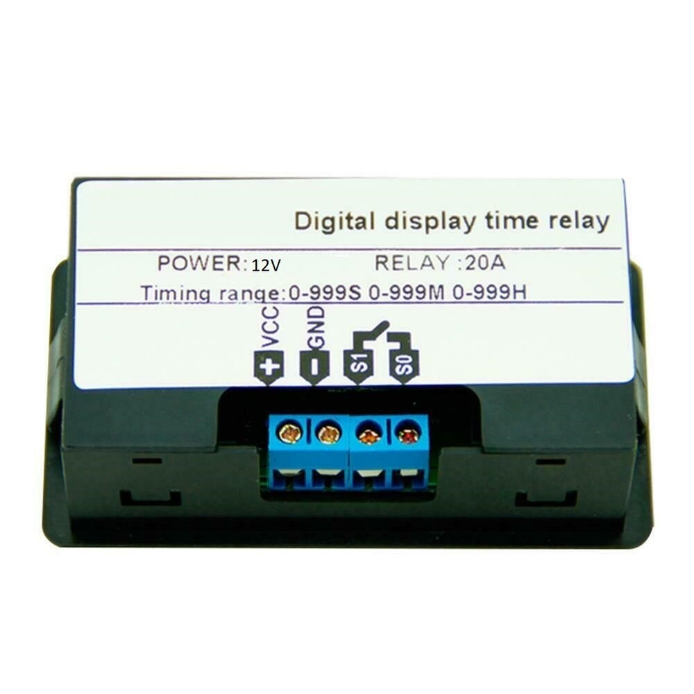 DC 12V Timer Cycling Module Digital Display Time Delay Relay Timing Switch