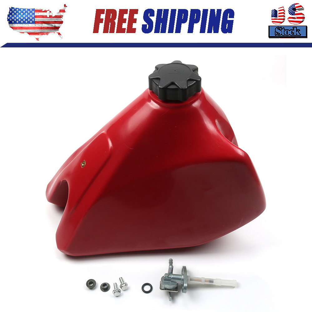 For Honda XR200R 1985-2002 Plastic Fuel Tank & Gas Cap Red