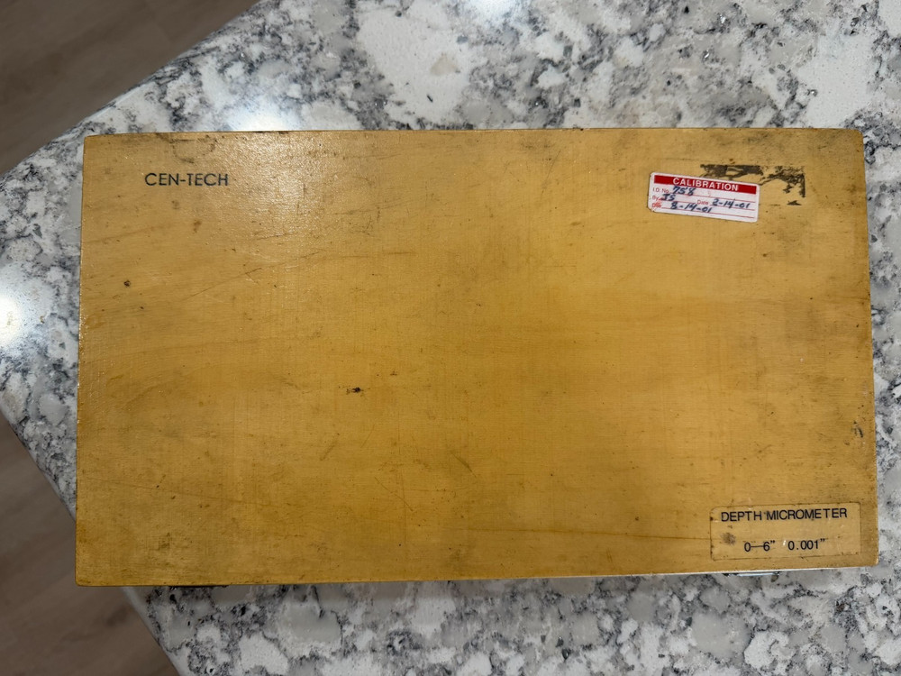 Cen-Tech .001" Extension Depth Micrometer with 0 - 6" Depth (5 Extensions)