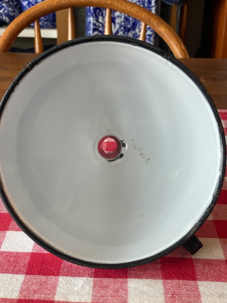 Vintage Large Black Trimmed Funnel