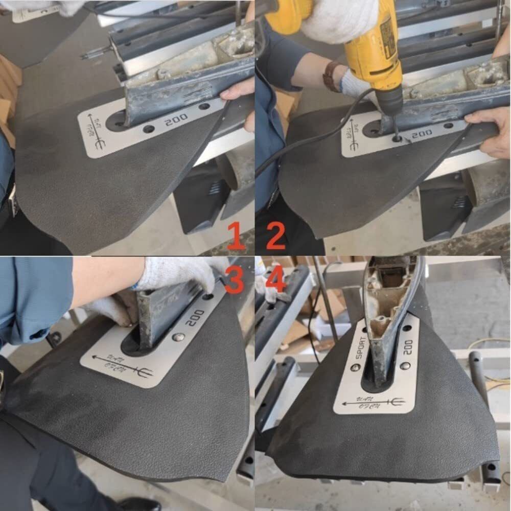 Whale Tail Hydrofoil Stabilizer for Boat Outboard 8-75 HP Motors Drive w/ Bolts