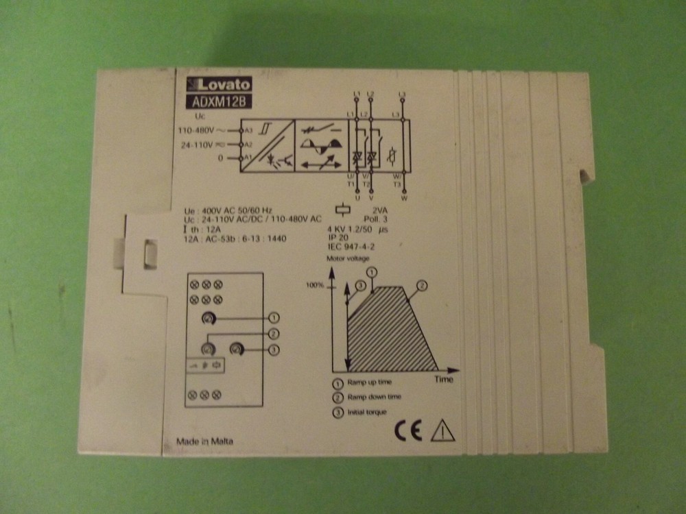 Lovato Soft start Adxm12b+a-start Control Relay