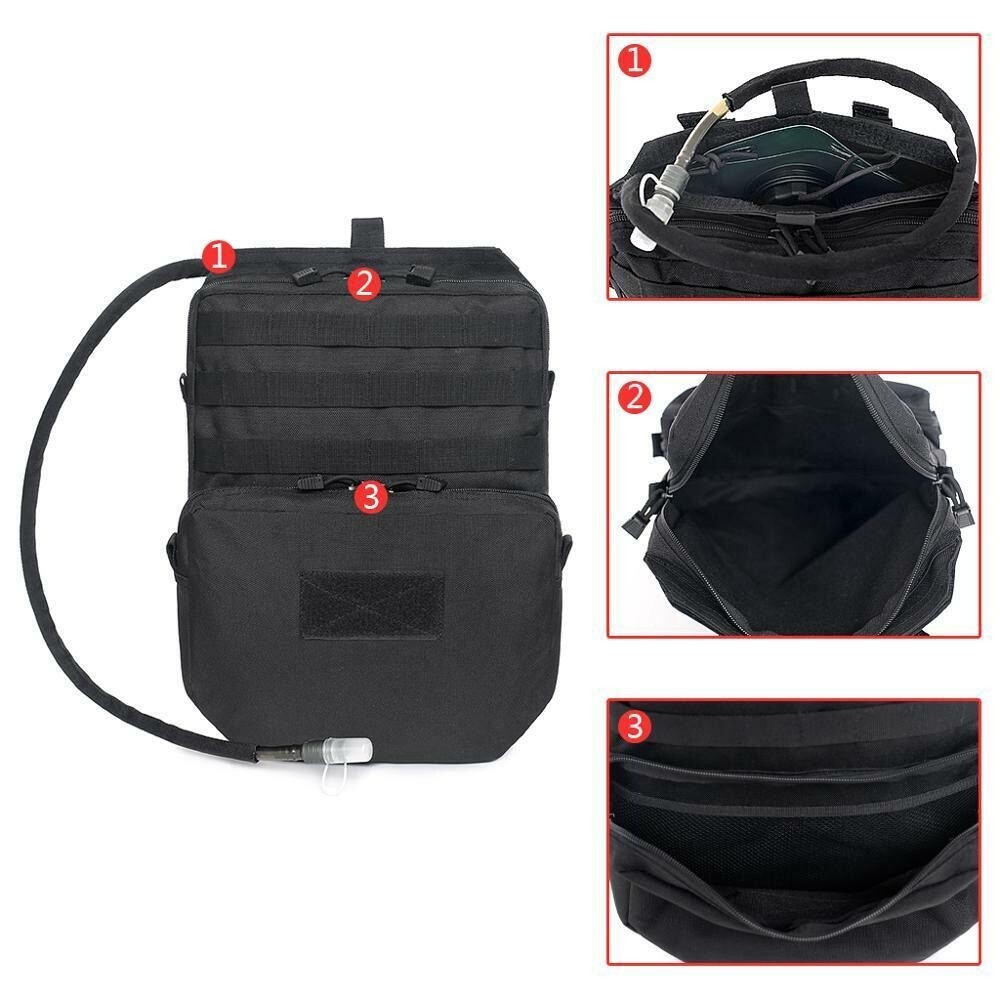 Tactical Molle Hydration Pack Mobility Hydration Carrier 3L Hydration Pouch