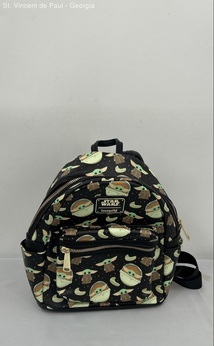 Disney Parks Loungefly Grogu Baby Yoda STAR WARS Mandalorian Mini Backpack VGC