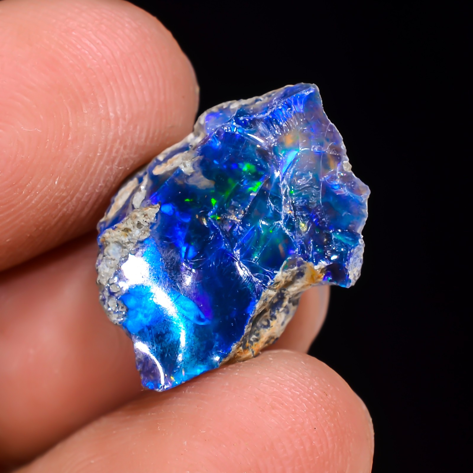 Black Ethiopian Opal Rough, Jewelry Grade Welo Opal Rough, Multi Fire Opal Raw