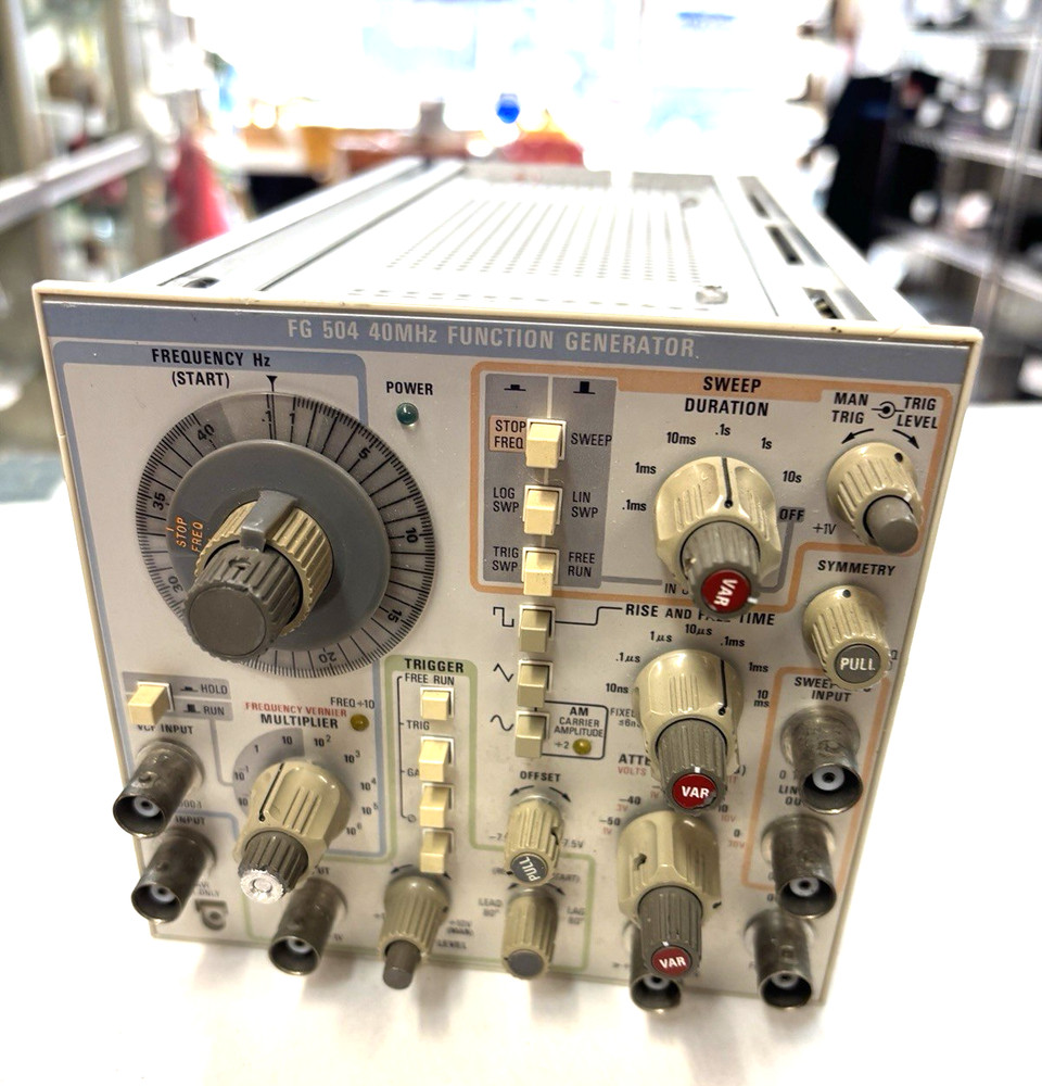 Tektronix FG 504 Function Generator 40MHz Plug In Module For TM500 Series TESTED