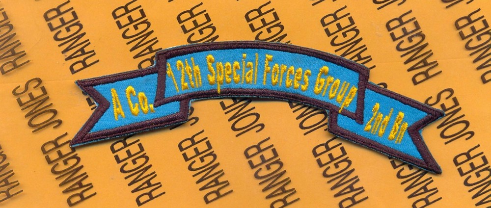 A Co 2nd Bn 12th Special Forces Group Airborne USAR ODA scroll patch