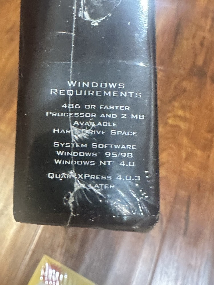 Shadowcaster 1998 Windows Text Graphics Shadow QuarkXpress Software New & Sealed