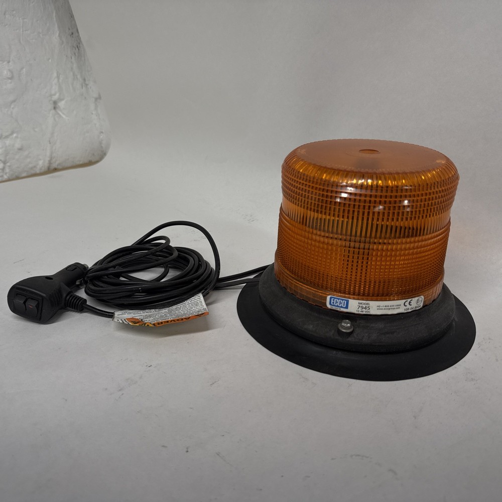 Ecco 7945 Amber Beacon Light, No Packaging