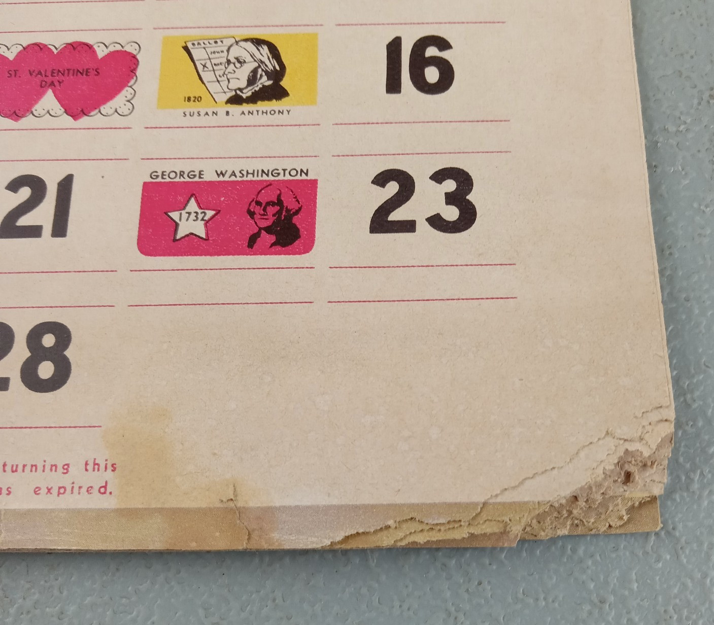 Vintage 1957 BOBB'S SUPER MARKET Genesee, Michigan Advertising Wall Calendar