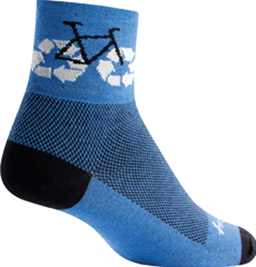 SockGuy Classic Socks Unisex Ankle Socks Small/Medium Blue