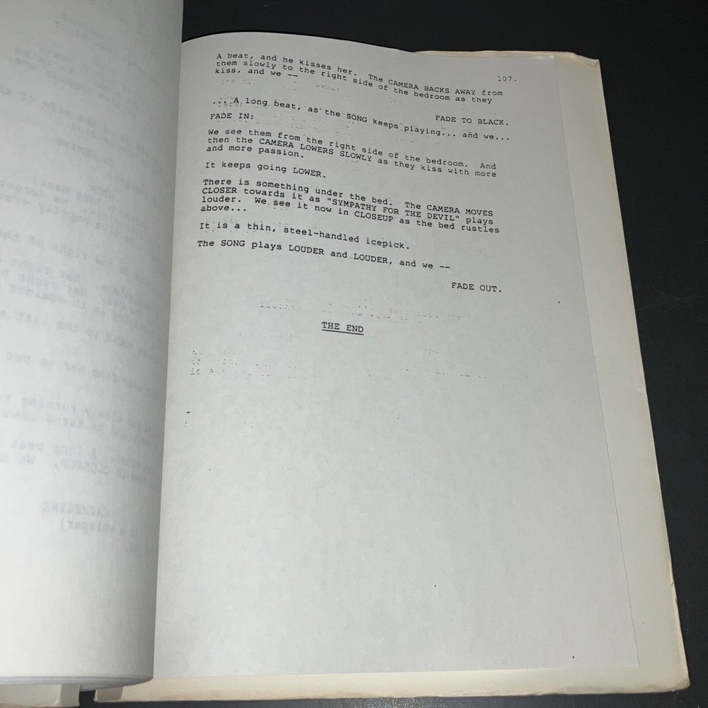 BASIC INSTINCT Undated Joe Eszterhas APA Agency Distribution Draft - A CLASSIC!