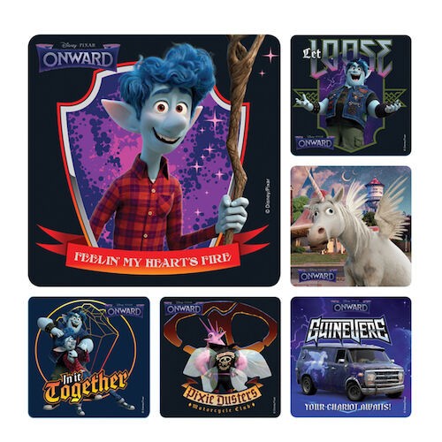 Assorted Stickers Onward, 100/Roll, PS692