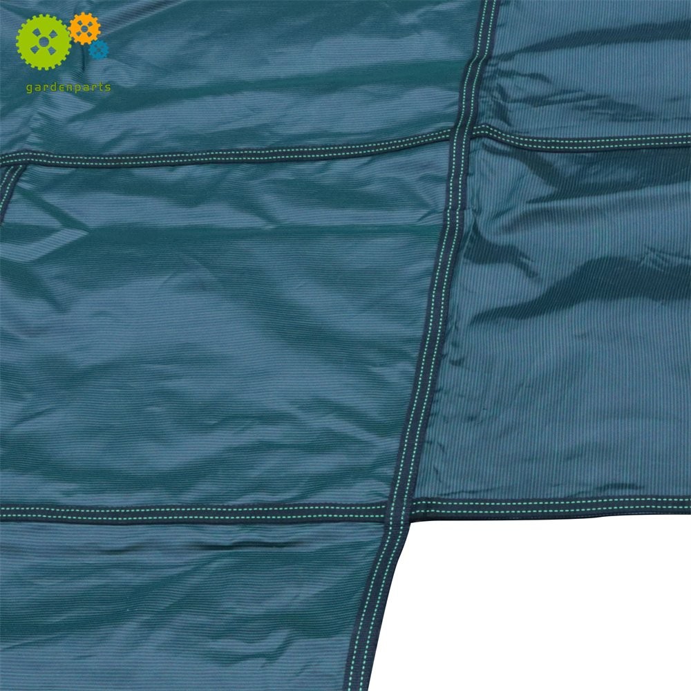 Pool Safety Cover For 16x32ft Rectangular with 4x8ft Center End Step Green Mesh