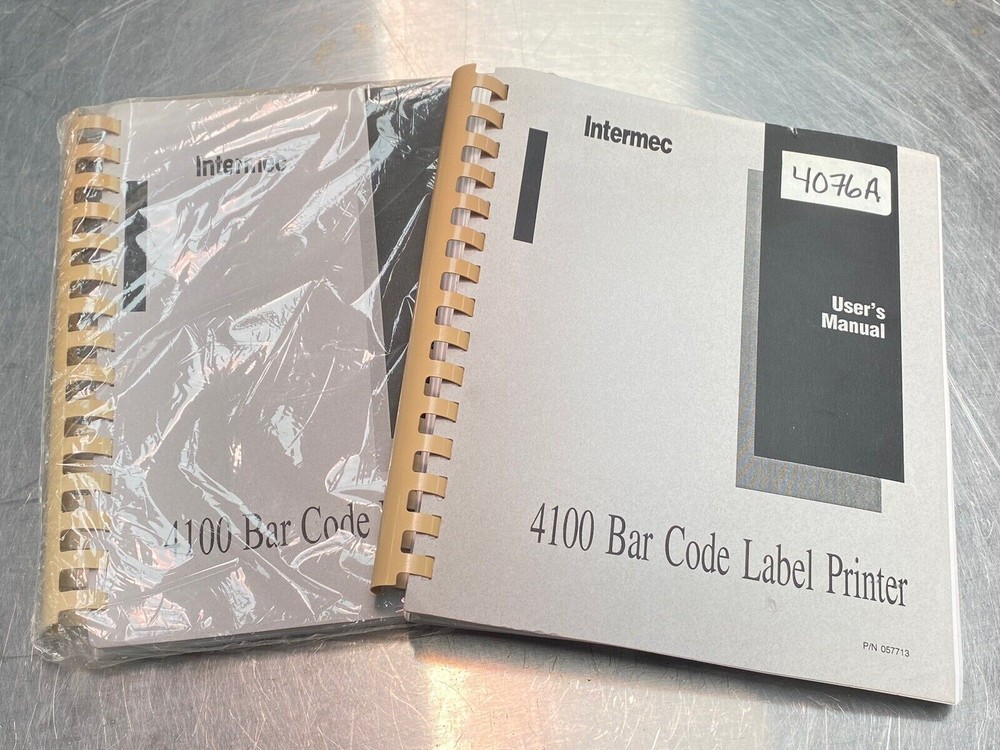 Intermec 4100 Bar Code Label Printer - Users Guide /Service Manual / Book