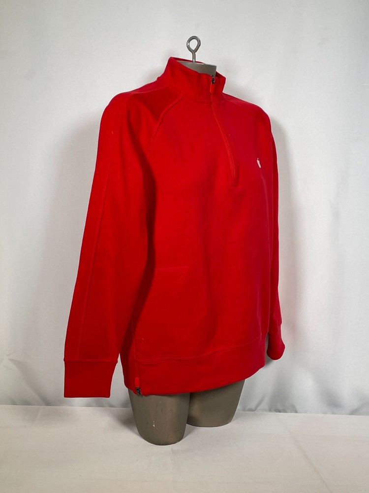 Apple Store Employee Red 1/4 Zip Pullover Jacket Women's SMALL