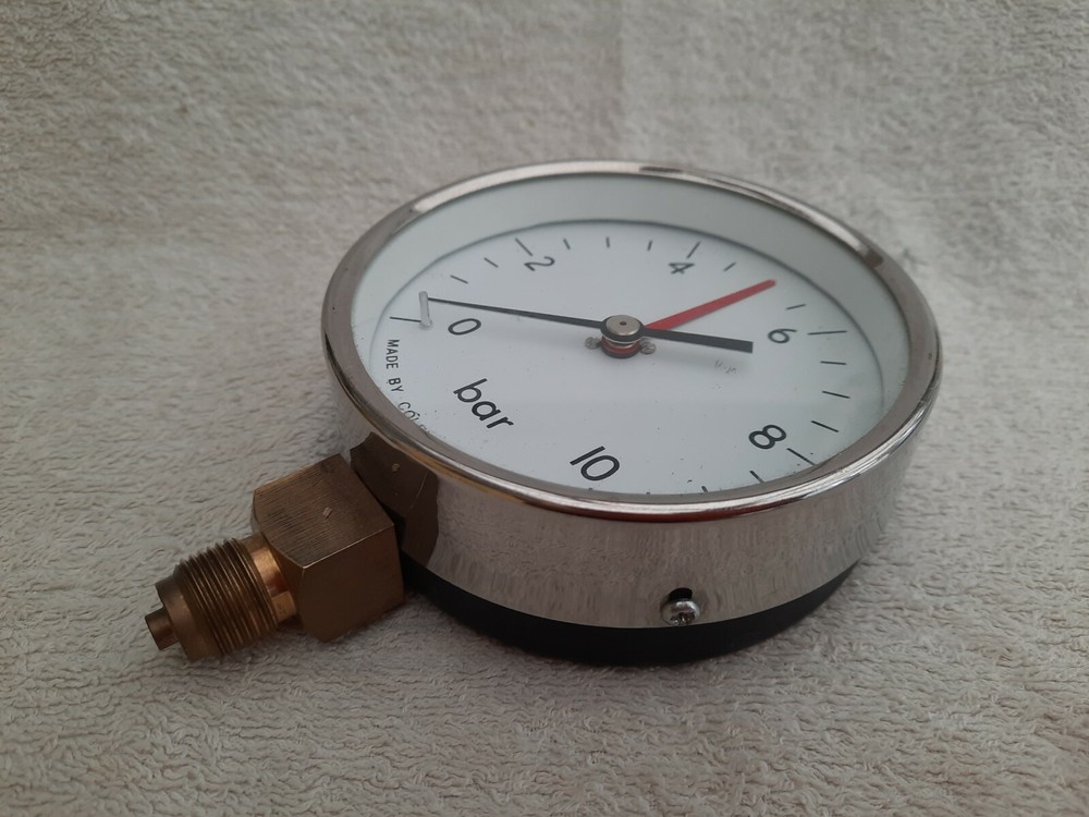 Old Chrome Plated Pressure Gauge
