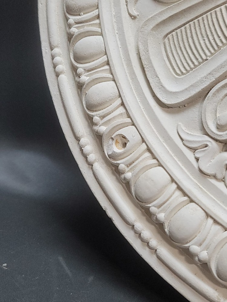 Plaster Ceiling Medallion 17.5" Vintage