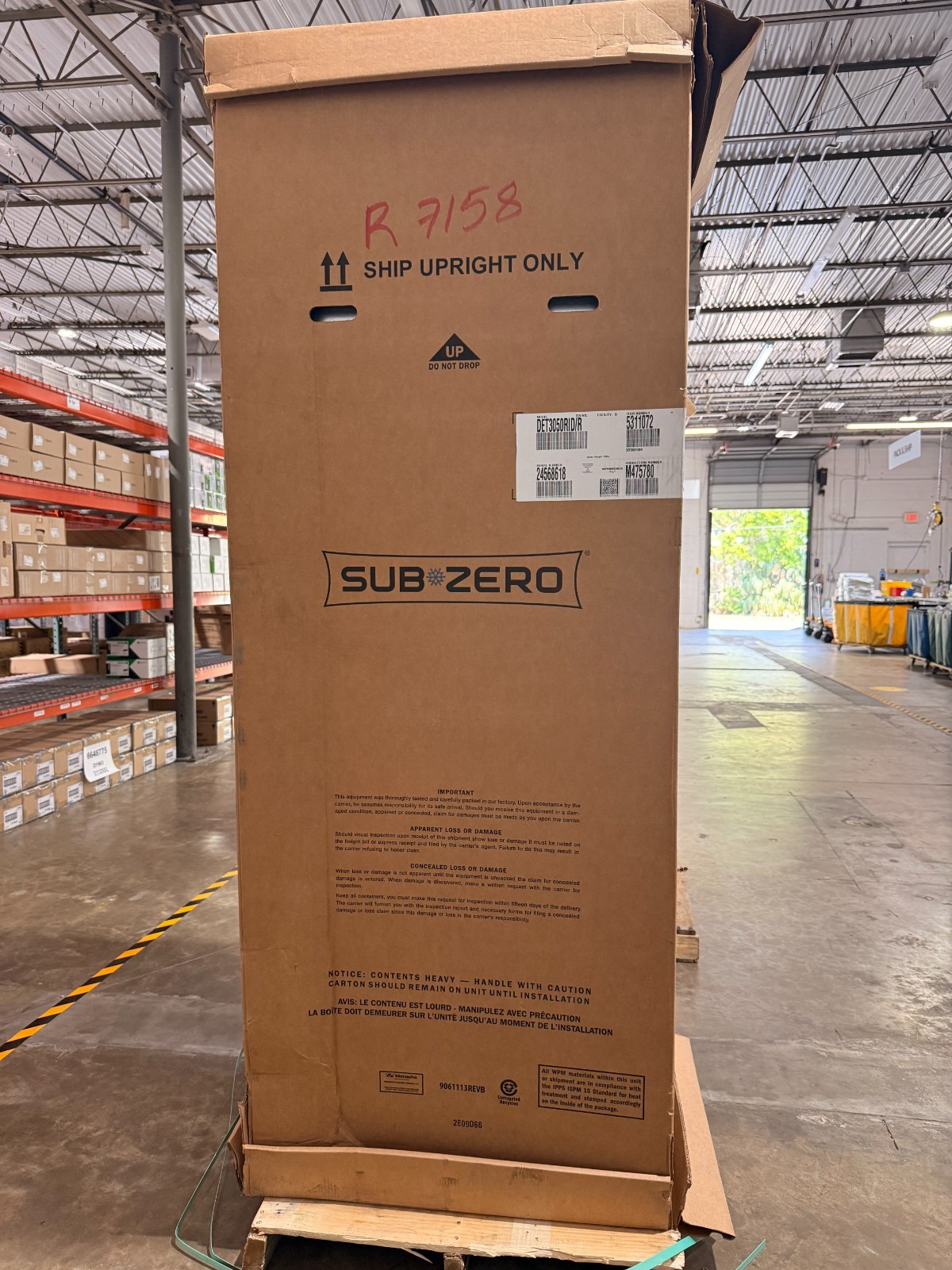 Sub-Zero DET3050RIDR 30″ Designer Panel Ready Refrigerator 30x84x24 – New In Box