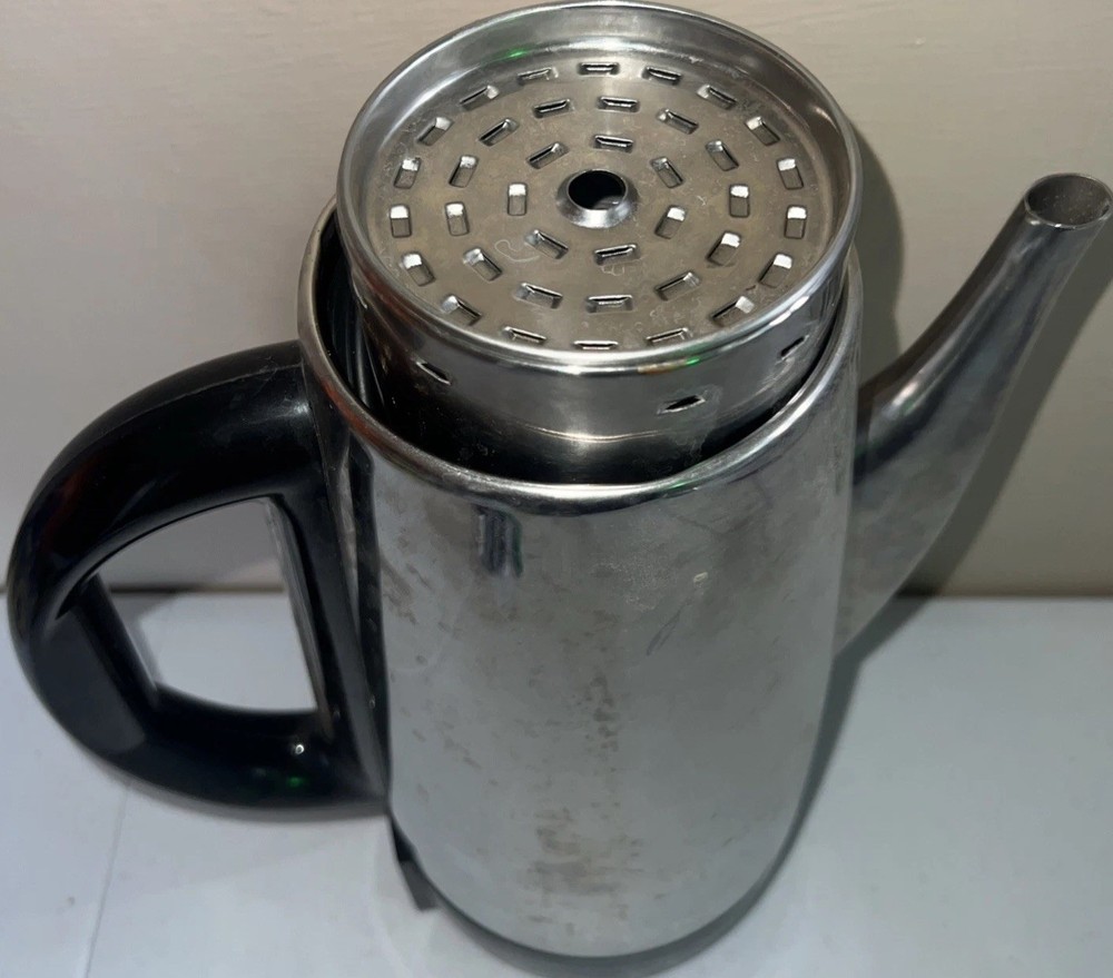 VTG General Electric Automatic Coffee Percolator 6-12 Cup Missing Cord Untested!