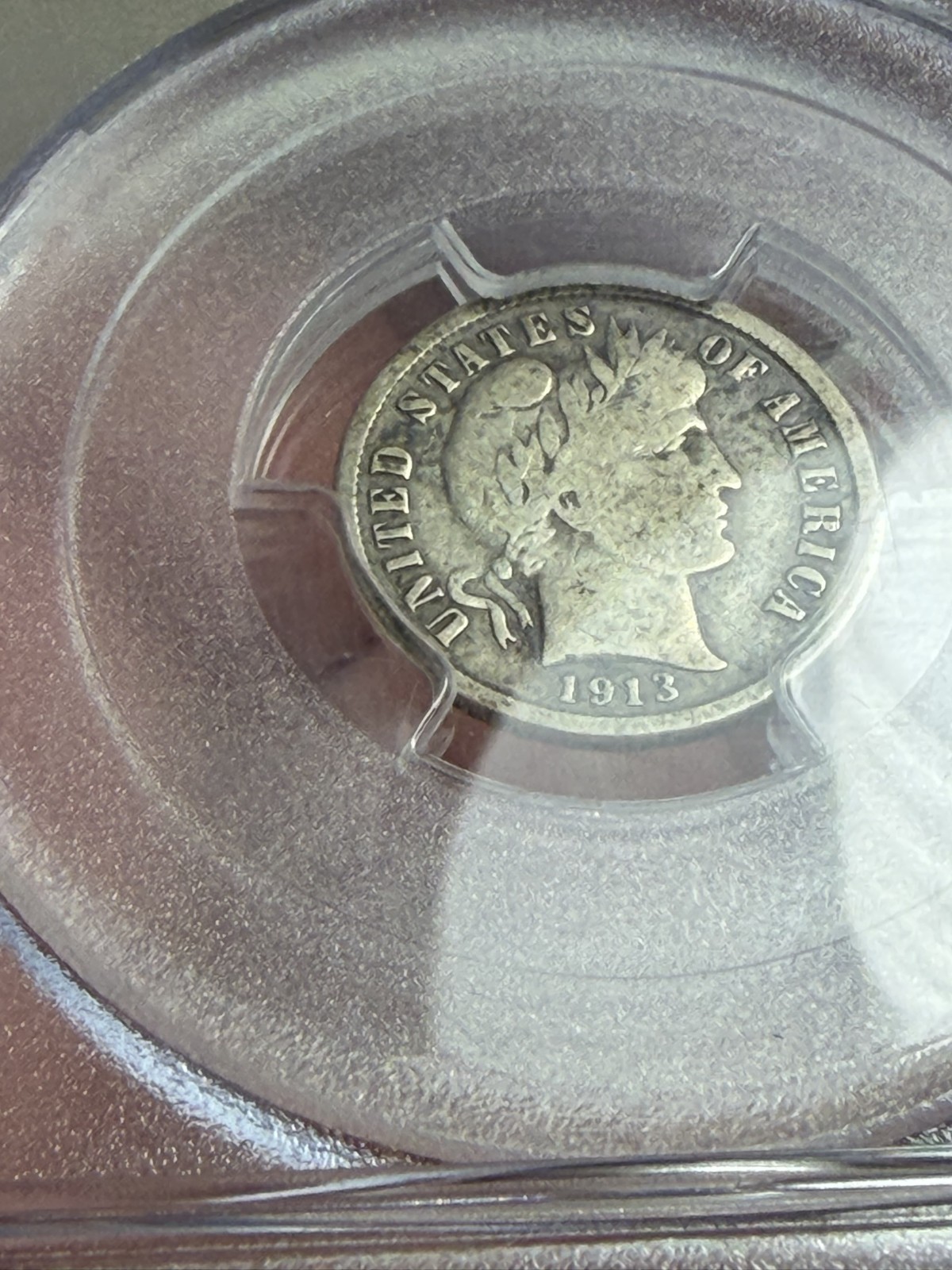 1913 S Dime Barber or Liberty Head PCGS VG10 Nice Better Date