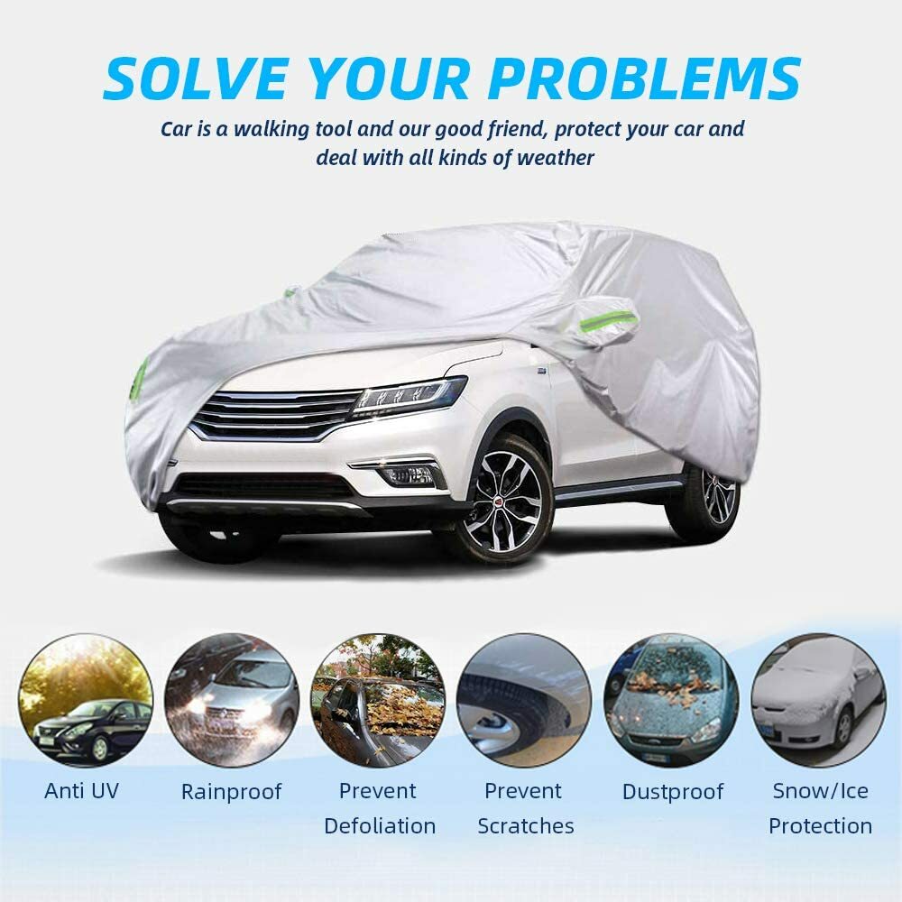 For E46 E90 E91 E92 E93 Car Cover Waterproof 6Layers Rain Protection Dust Proof