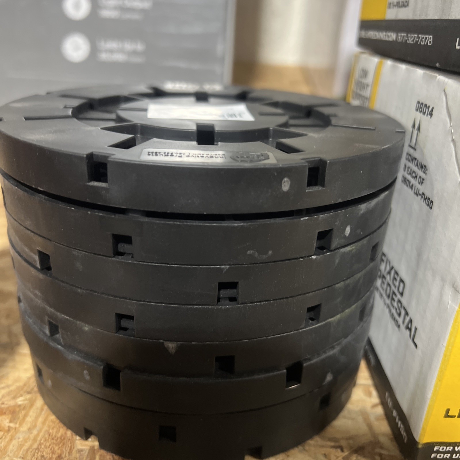 Bison Low Height Support 1/2” Fixed Height Pedestal Level Up LU-FH50 8 Pack