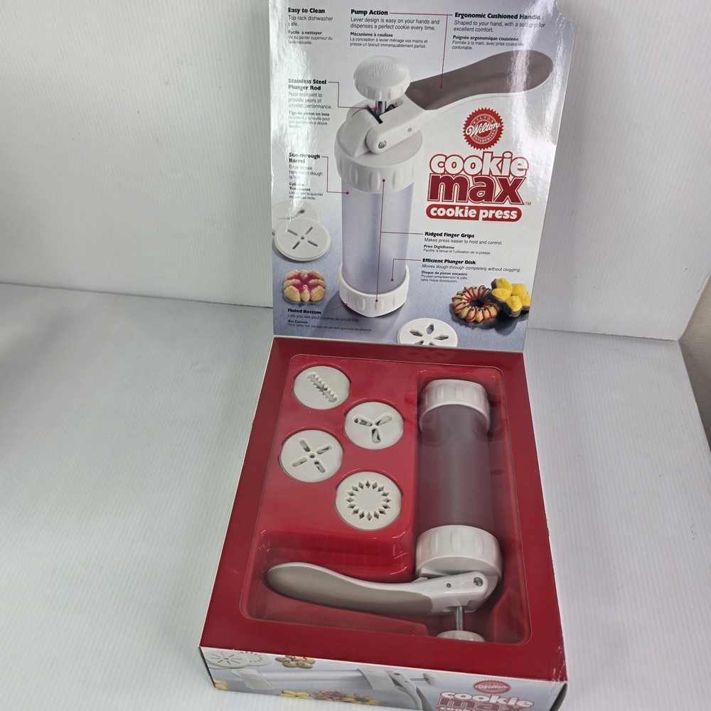 Wilton Cookie Max Cookie Press Max Control Comfort Efficiency Never Used