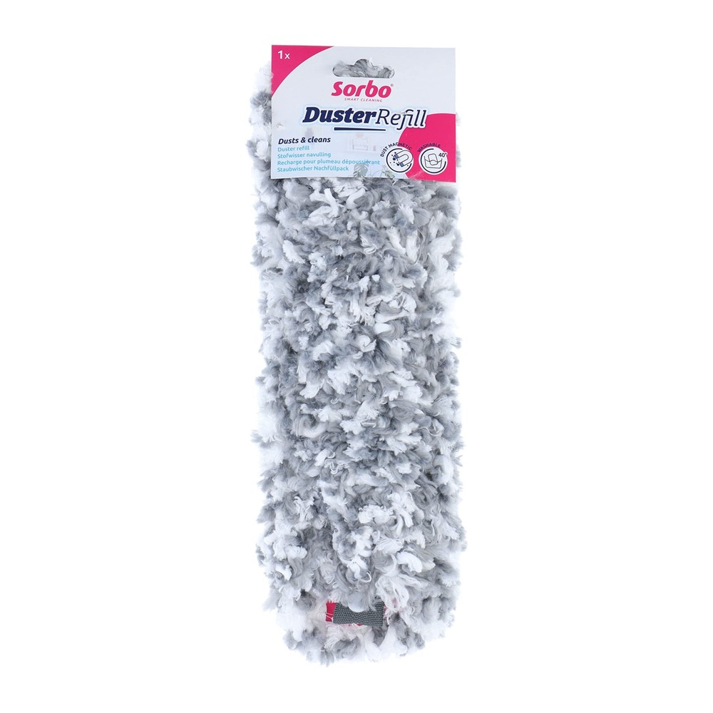 Sorbo Duster, Microfibre, Grey/White, Regular
