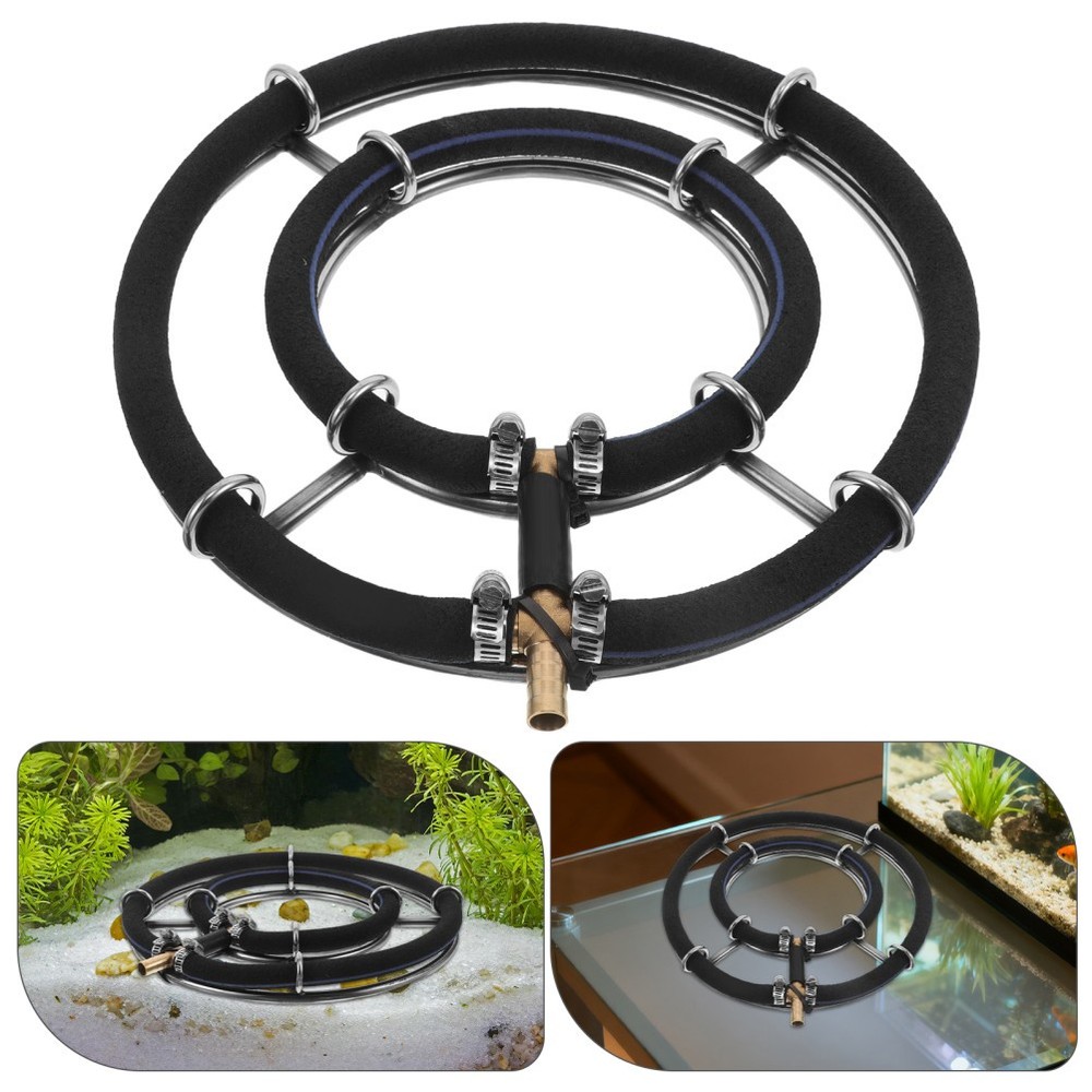 Round Air Bubble Diffuser Rings Panel for Aquariums and Pond Accessories