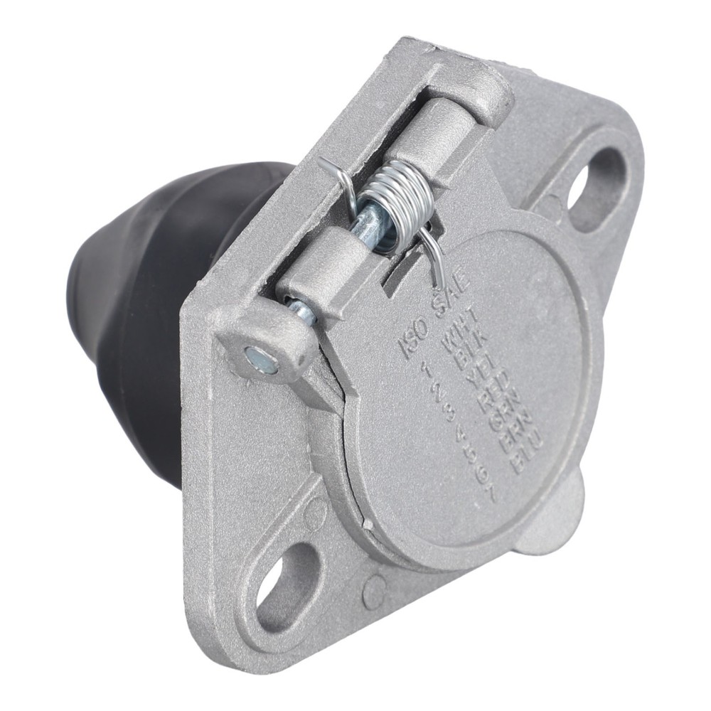 Clear and Consistent Lighting Signals Round Split Pin Socket for Trucks