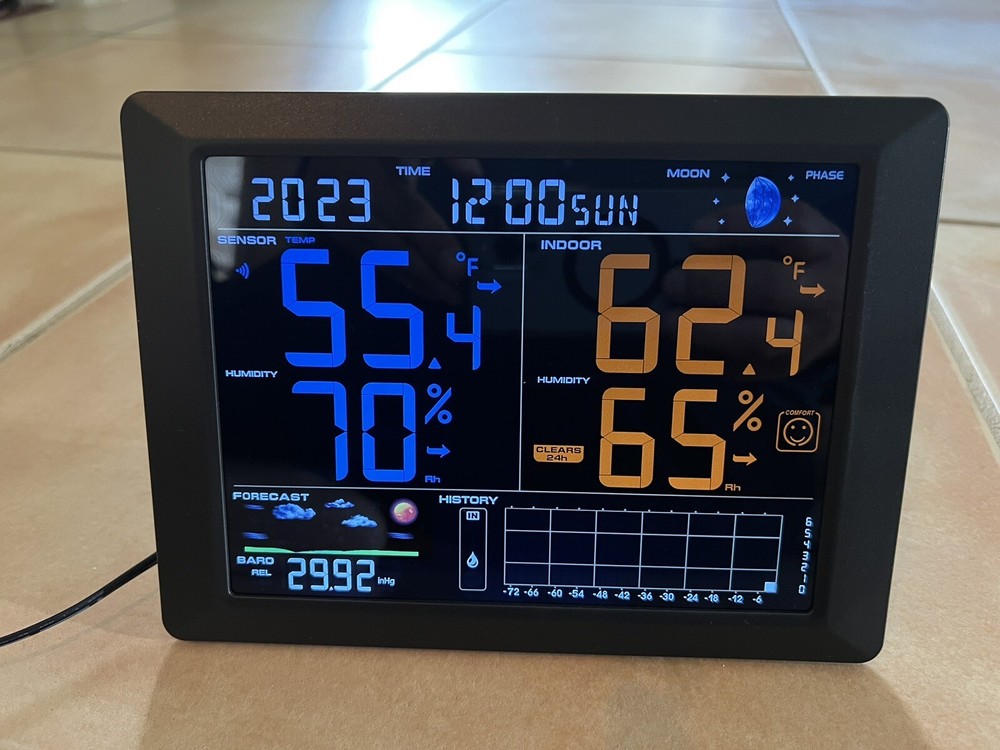 Sainlogic digital weather station clock
