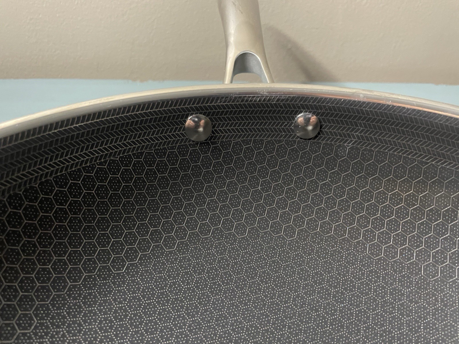 Hexclad 12" Wok Hybrid Stainless Steel Nonstick Pan Used no lid (W19)