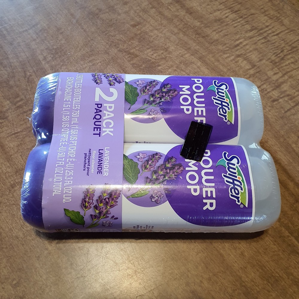 Swiffer Power Mop Refill Solution - Floor Cleaner, Lavender - 50.6 fl oz 2 Pack