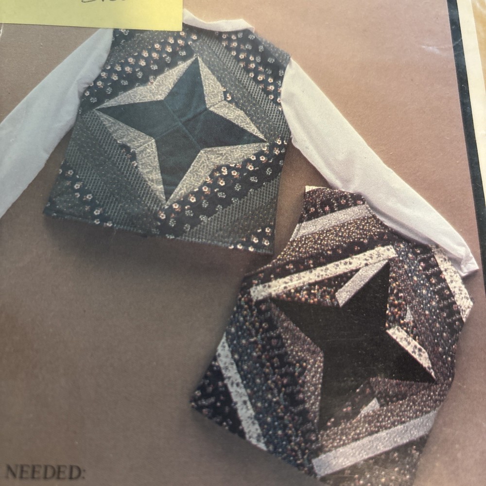 Quilt Block Vest 1978 Pattern