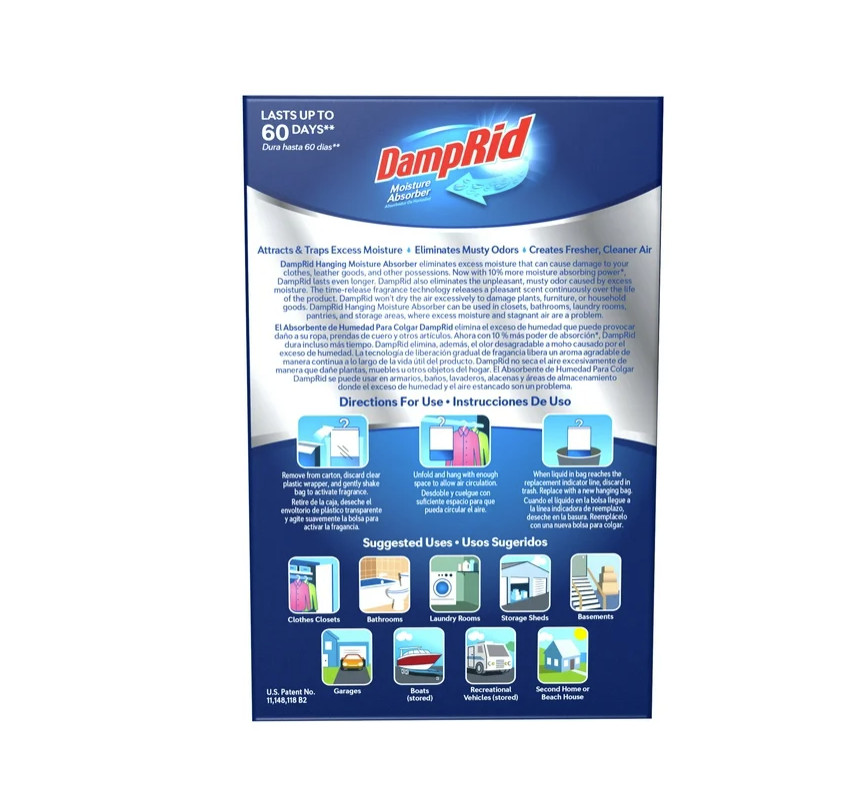 DampRid Fresh Scent Hanging Moisture Absorbers, 3 Count