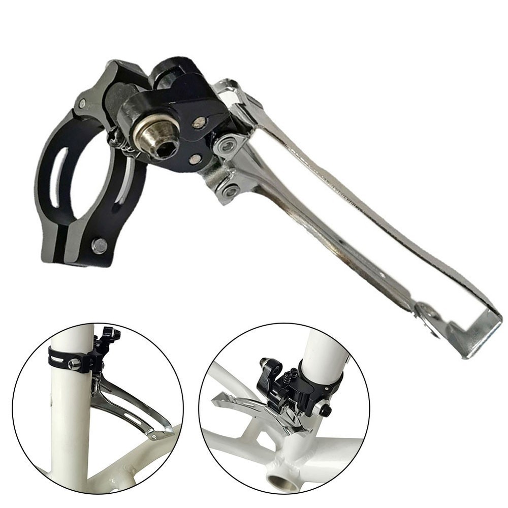 Adjustable Front Derailleur Clamp with Snap Ring Seamless Gear Shifting