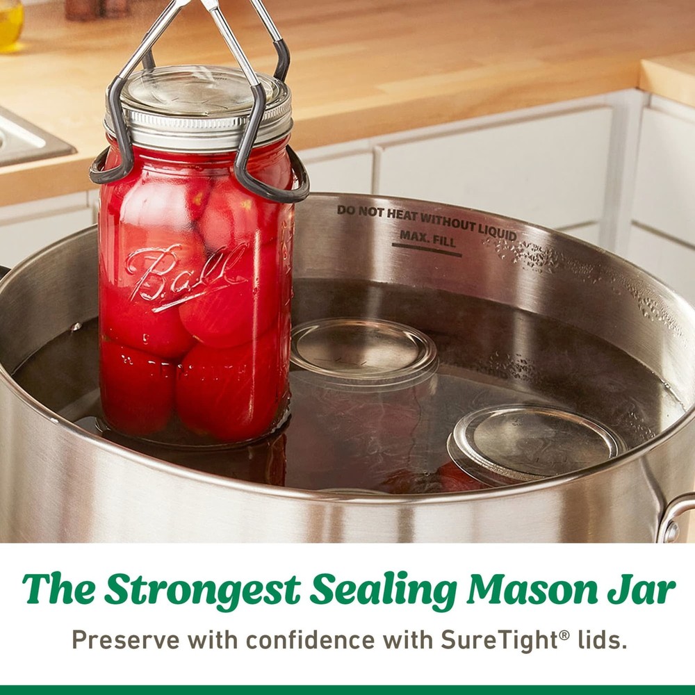Ball One-Piece Leak-Proof Regular Mouth Storage Lids, 6-Pack