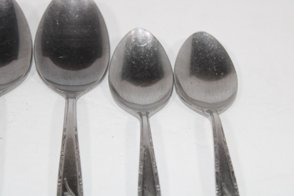 Interpur INR28 Black Rose Vintage Stainless Flatware Dinner Fork Spoon