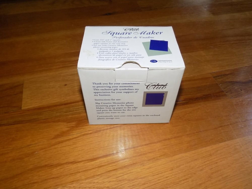 Creative Memories Square Maker Cuts 3/4" and 1" squares