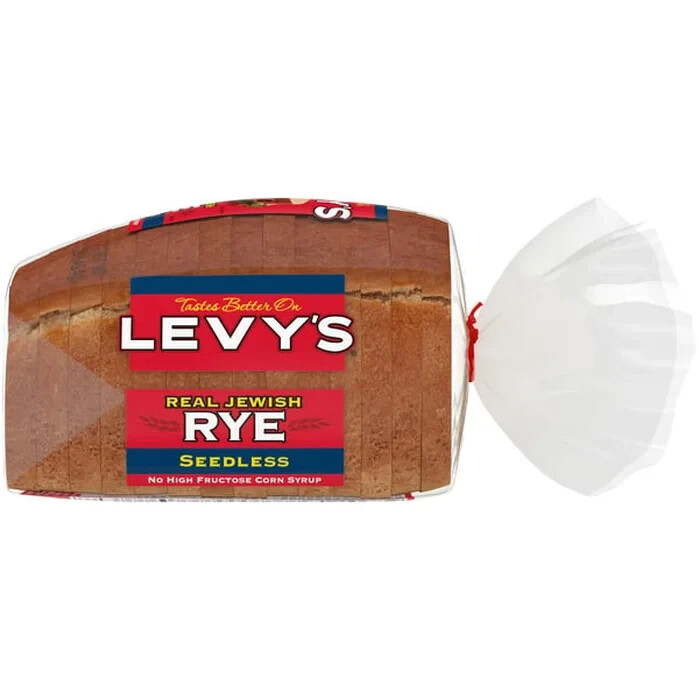 2 Loaves Levy's Seedless Rye Bread, 16 oz. each loaf