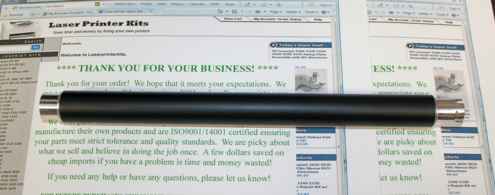 UFR-MFC9340 BROTHER FUSER HEAT ROLLER MFC-9340 DCP-9020 HL-3150 HL-3170 MFC-9130