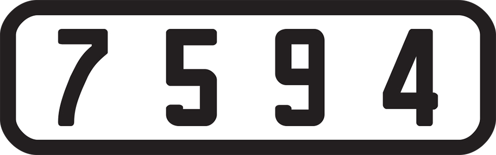 ALCO Number board DECALS ShellScale HO104