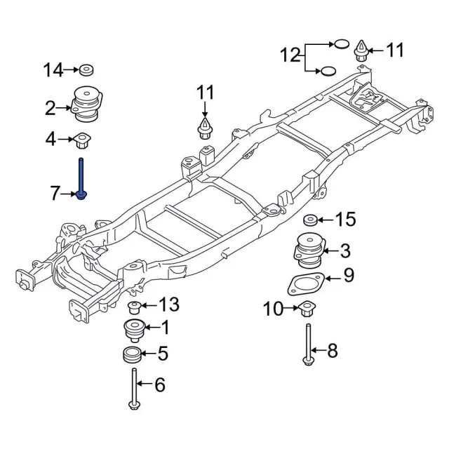 Genuine Mount Bolt W718644-S439