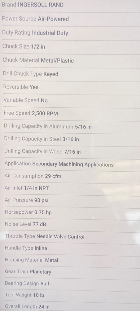 pneumatic angle drill